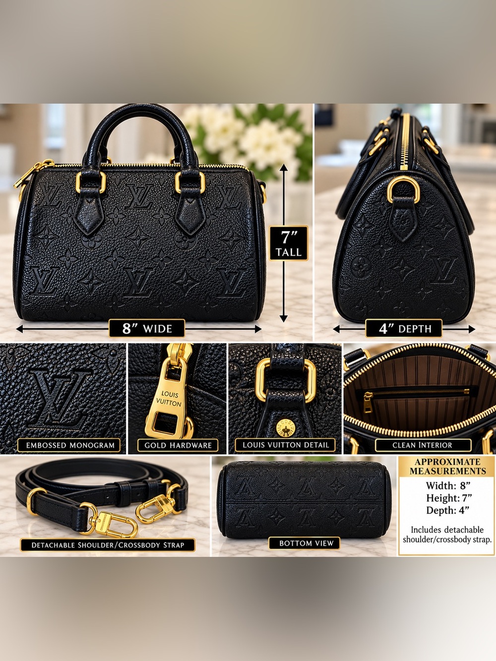 Small black crossbody/shoulder bag